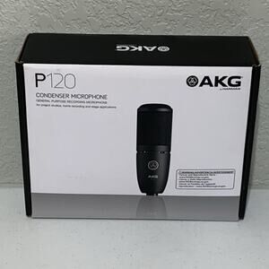 AKG P120 Project Studio Line Condenser Recording Microphone Stand Adapter NEW